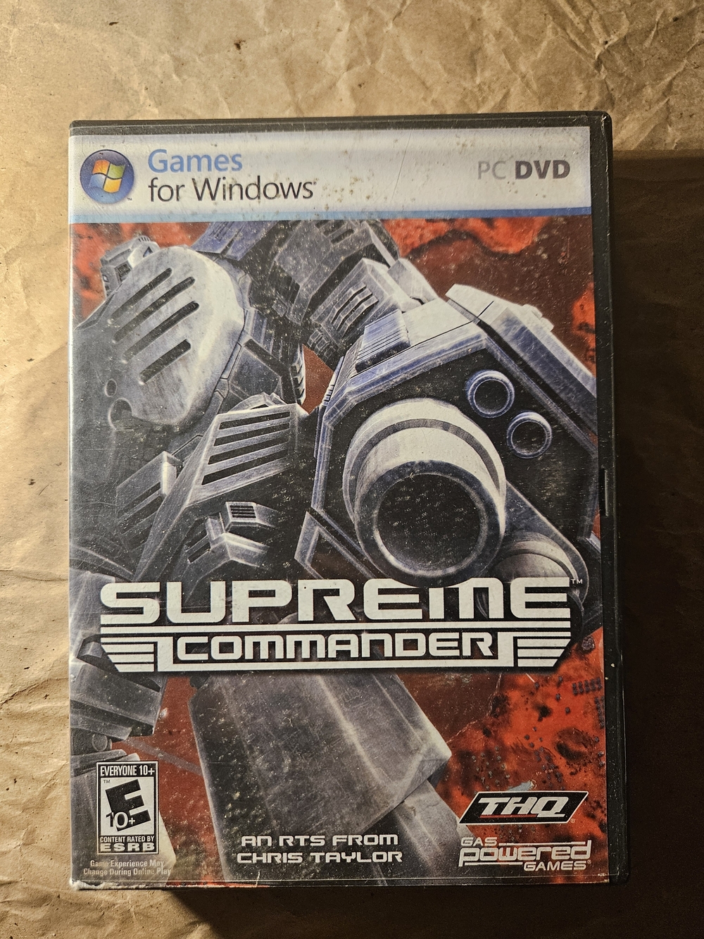 Supreme Commander PC Game - Black & Red Cover